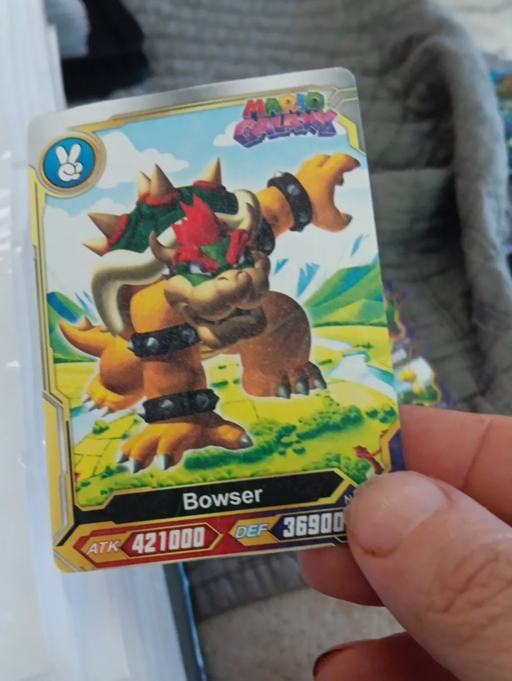 Nintendo Bowser Trading Card – Green, Red, Yellow